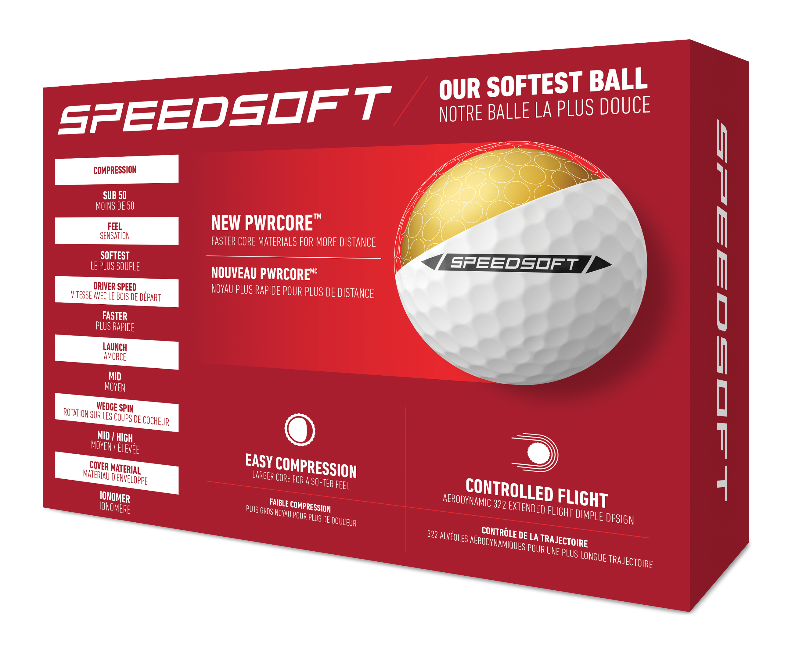 TaylorMade Speedsoft Golf Balls - White / Dozen